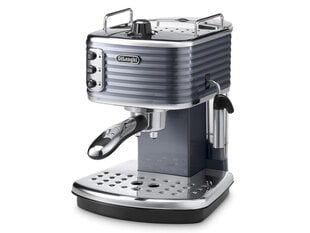Delonghi Scultura Coffee maker ECZ351.GY Pump pressure 15 bar, Built-in milk frother, Semi-automatic, 1100 W, Grey цена и информация | Кофемашины | 220.lv
