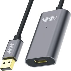 Unitek Cable USB 2.0 Active Extension, 10m, Alu., Y-272 цена и информация | Кабели и провода | 220.lv