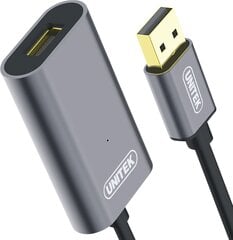 Unitek Cable USB 2.0 Active Extension, 10m, Alu., Y-272 cena un informācija | Kabeļi un vadi | 220.lv