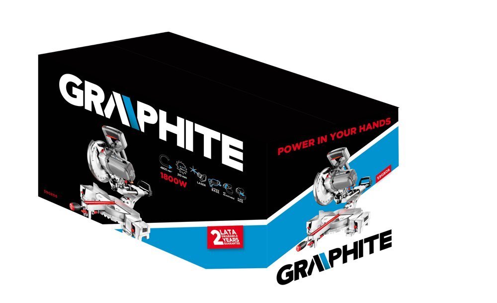 Kombinēts zāģis Graphite 1800W 59G806 цена и информация | Zāģi, ripzāģi | 220.lv