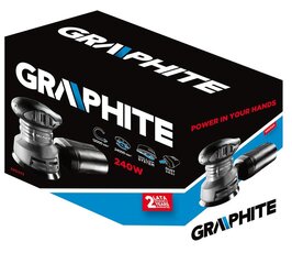 ​Эксцентриковая шлифовальная машинка Graphite 59G343 цена и информация | Шлифовальные машины | 220.lv