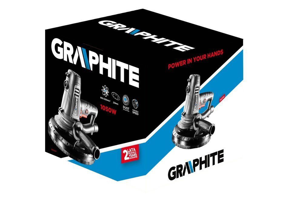 Reģipša slīpmašīna Graphite 1050W 59G262 цена и информация | Slīpmašīnas | 220.lv