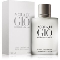 Giorgio Armani Acqua di Gio Pour Homme жидкость после бритья для мужчин 100 мл цена и информация | Мужская парфюмированная косметика | 220.lv