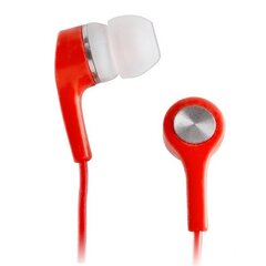 Setty wired earphones red cena un informācija | Austiņas | 220.lv