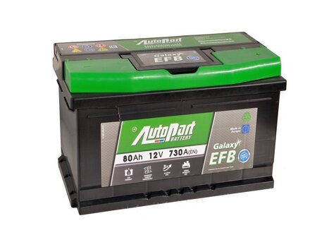 Akumulators 80AH 730A EFB GALAXY START STOP cena un informācija | Akumulatori | 220.lv