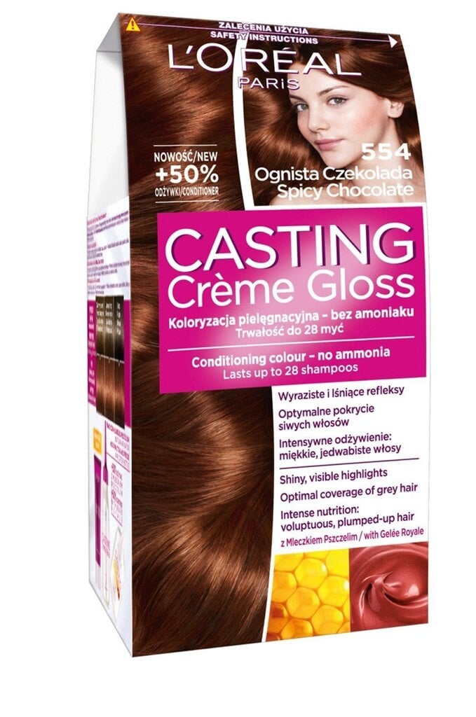 CASTING CRÈME GLOSS kopjoša daļēji noturīga matu krāsa, 554 cena un informācija | Matu krāsas | 220.lv