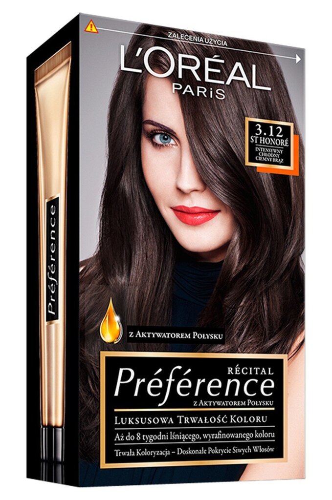 Ilgstoši noturīga matu krāsa L'Oreal Paris Preference, 7.46 Pure Paprika cena un informācija | Matu krāsas | 220.lv