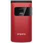 Emporia Flip Basic F220, Red cena un informācija | Mobilie telefoni | 220.lv
