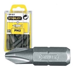 Насадка крестовая Stanley PH2 25мм (25 шт.) 1-68-946 цена и информация | Механические инструменты | 220.lv