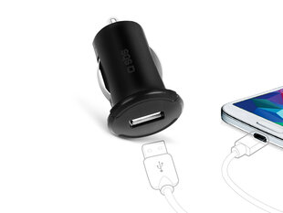 Automašīnas lādētājs SBS Mini USB, 12/24 V, 1000 mAh, melns cena un informācija | Lādētāji un adapteri | 220.lv