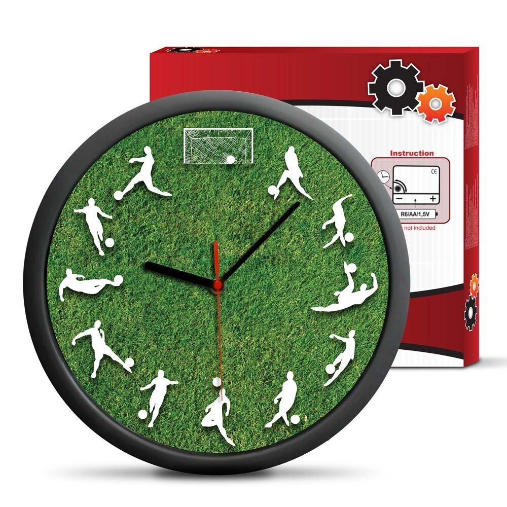 Pulkstenis Futbols, 30 cm цена и информация | Oriģināli pulksteņi | 220.lv