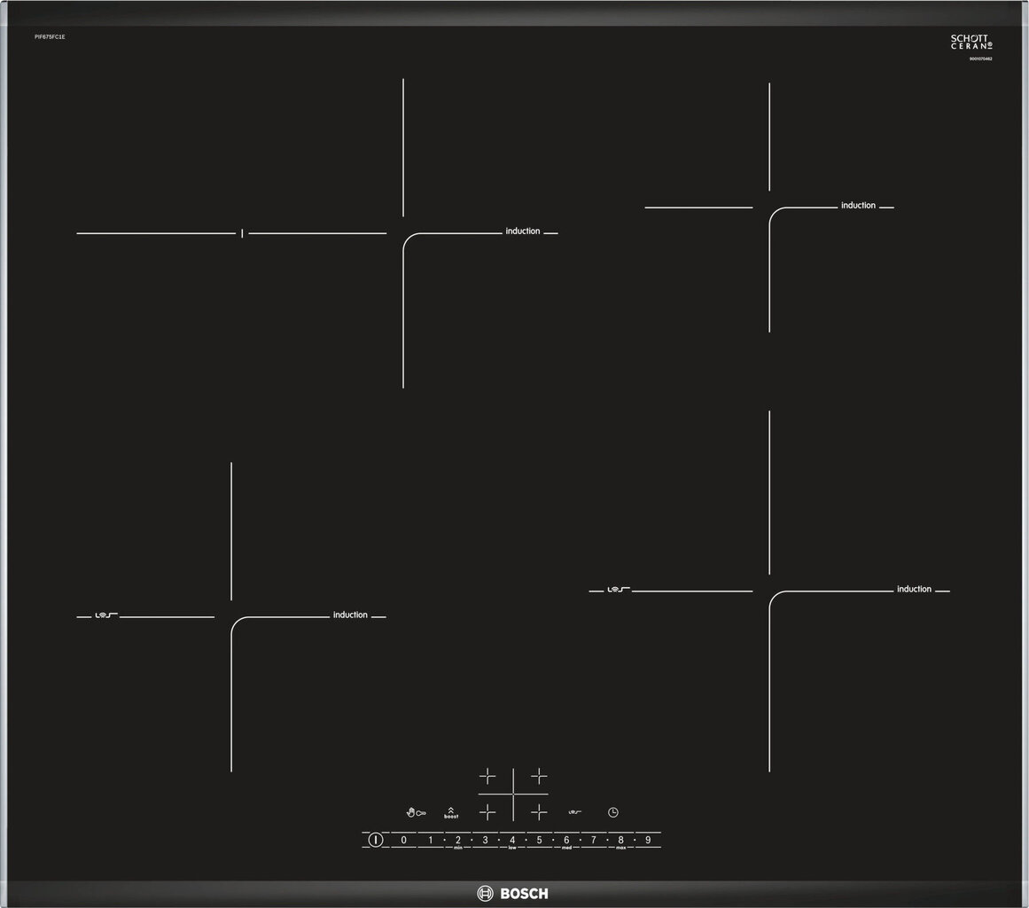 Bosch PIF 675FC1E cena un informācija | Plīts virsmas | 220.lv