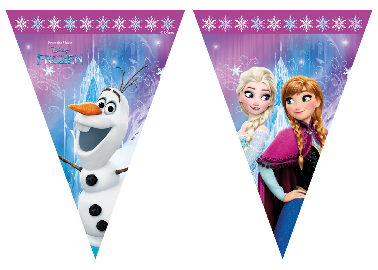 Karodziņu virtene, Frozen, 2.3 m cena un informācija | Svētku dekorācijas | 220.lv