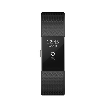 Fitbit Charge 2 L Melns cena un informācija | Fitnesa aproces | 220.lv
