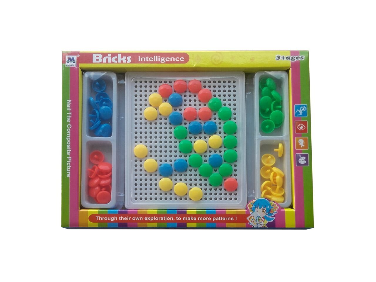 Mozaīka Bricks intelligence цена и информация | Attīstošās rotaļlietas | 220.lv