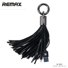 Remax RC-053i Дизайн Брелок для ключей с Apple Lightning кабелемданных и заряда  (MD818) Черный цена и информация | Кабели для телефонов | 220.lv