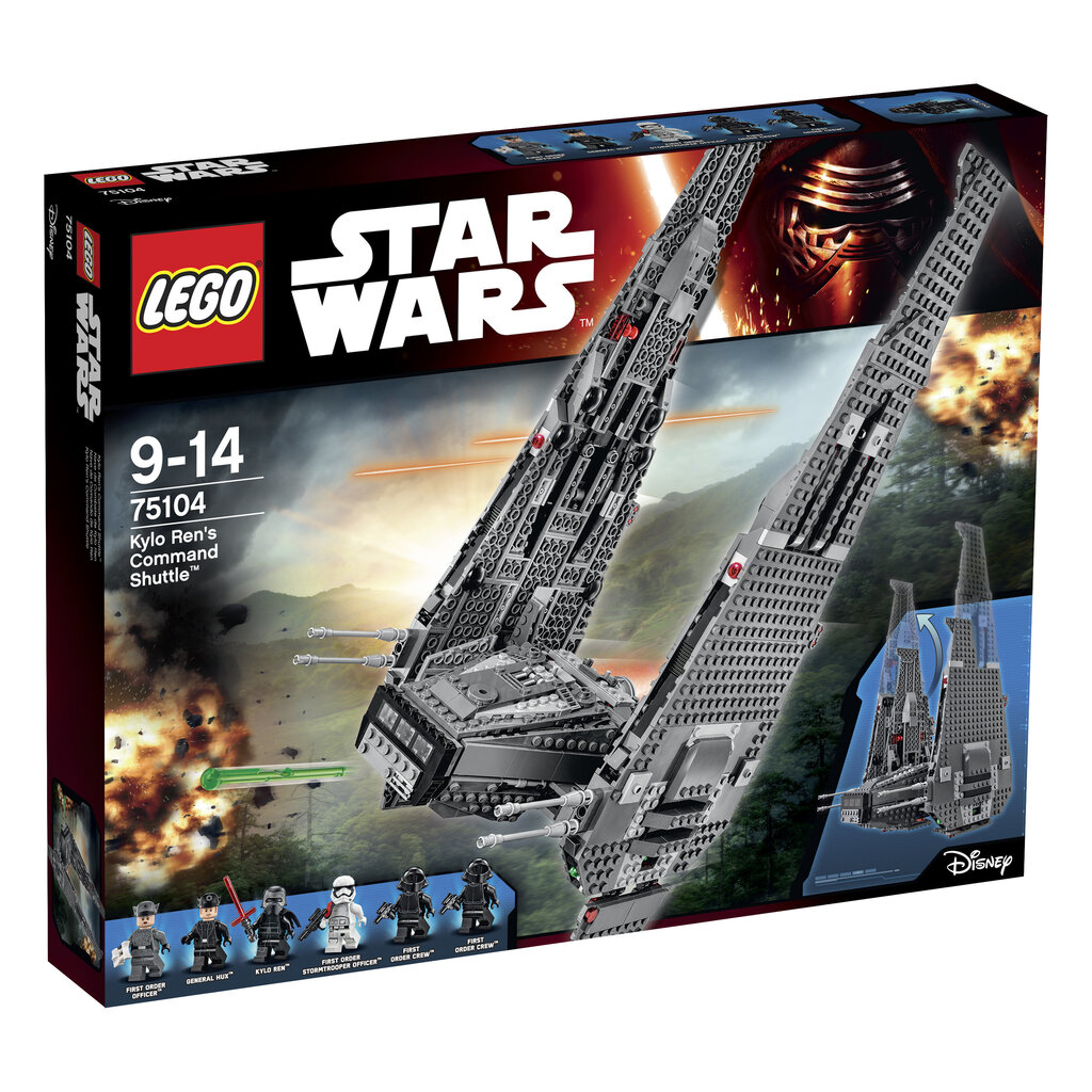 75104 LEGO® STAR WARS Kylo Ren's Command Shuttle цена и информация | Konstruktori | 220.lv