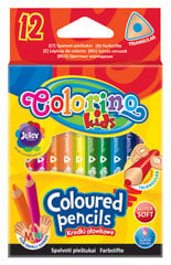 Треугольные цветные карандаши Colorino, 12 цветов цена и информация | Принадлежности для рисования, лепки | 220.lv