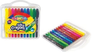 Flomasteri Colorino Silky Crayons, 12 krāsas cena un informācija | Modelēšanas un zīmēšanas piederumi | 220.lv