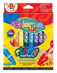 Фломастеры-печати Colorino, 10 цветов цена и информация | Принадлежности для рисования, лепки | 220.lv