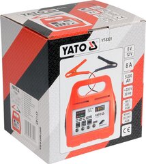 Зарядное устройство YATO 6/12V 8A 5-200AH цена и информация | Зарядные устройства для аккумуляторов | 220.lv