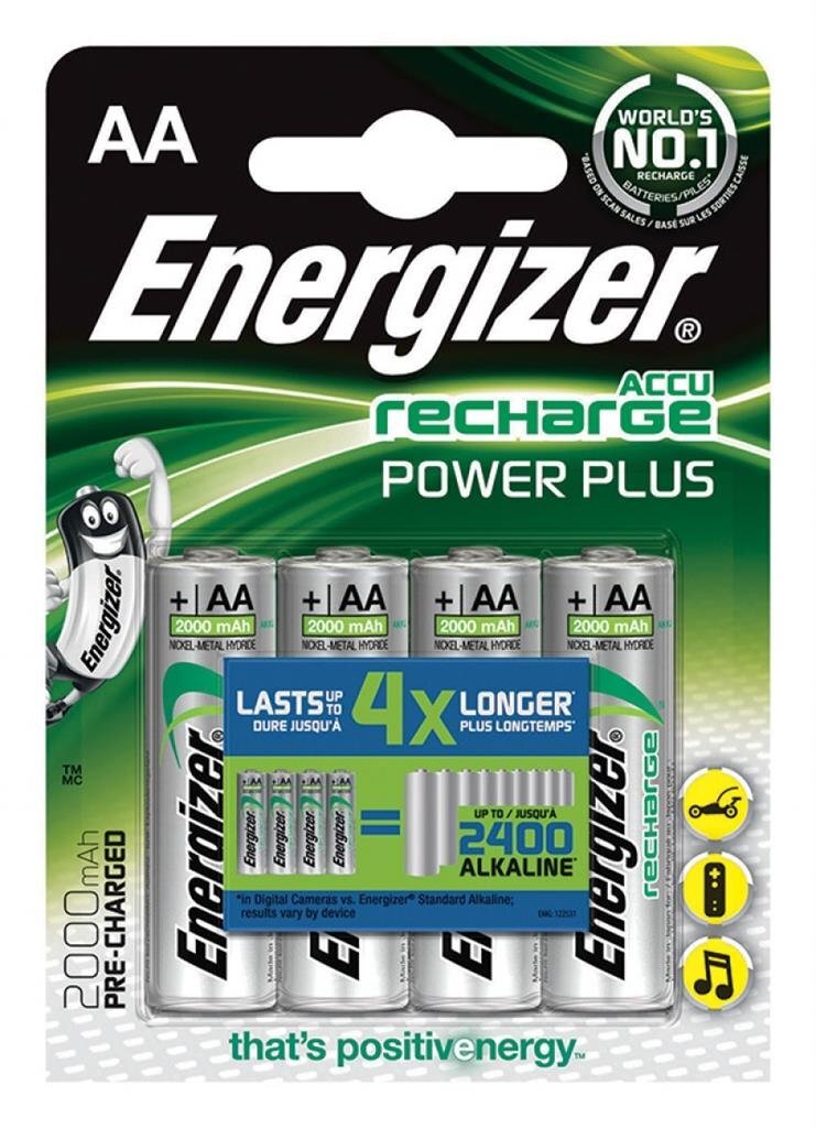 Uzlādējamās baterijas ENERGIZER PRECHARGED HR6 2000MAH ALWAYS READY BLISTER, 4 GAB. цена и информация | Baterijas | 220.lv