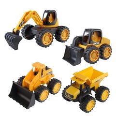 Комплект JCB, 4 шт. цена и информация | Конструктор автомобилей игрушки для мальчиков | 220.lv