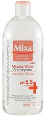 Мицеллярная вода против сухости кожи Mixa, 400 мл цена и информация | Средства для очищения лица | 220.lv