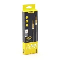 Remax L200 3.5mm AUX spraudnis uz 3.5mm spraudnis Audio pretsapīšanās Kabelis 2.0m цена и информация | Кабели и провода | 220.lv