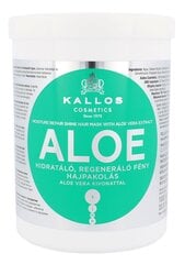 Maska bojātiem matiem ar alvejas ekstraktu Kallos Aloe Vera Moisture, 1000 ml цена и информация | Средства для укрепления волос | 220.lv