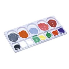 Палетка для красок Artico, 25x13 cм цена и информация | Принадлежности для рисования, лепки | 220.lv