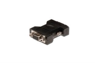 ASSMANN DVI-I DualLink Adapter DVI-I (24+5) M (plug)/DSUB15 F (jack) black cena un informācija | Adapteri un USB centrmezgli | 220.lv