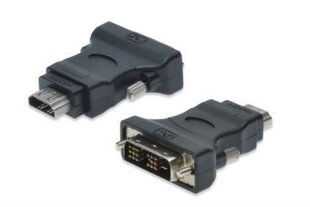 ASSMANN DVI-D SingleLink Adapter DVI-D (18+1) M (plug)/HDMI A M (plug) black cena un informācija | Adapteri un USB centrmezgli | 220.lv