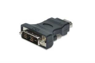 ASSMANN DVI-D SingleLink Adapter DVI-D (18+1) M (plug)/HDMI A M (plug) black цена и информация | Адаптеры и USB разветвители | 220.lv