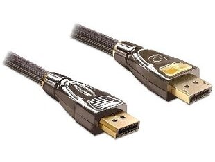 Delock cable Displayport M/M 2m PREMIUM cena un informācija | Kabeļi un vadi | 220.lv
