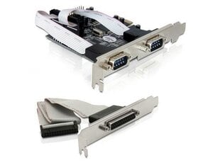 Delock PCI Express card 2 x serial, 1 x parallel cena un informācija | Kontrolieri | 220.lv