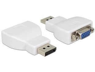 Delock Adapter Displayport 1.1 male > VGA female white цена и информация | Адаптеры и USB разветвители | 220.lv