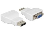 Delock Adapter Displayport 1.1 male > VGA female white