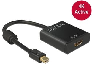 Delock Adapter mini Displayport 1.2 male > HDMI female 4K Active black цена и информация | Адаптеры и USB разветвители | 220.lv