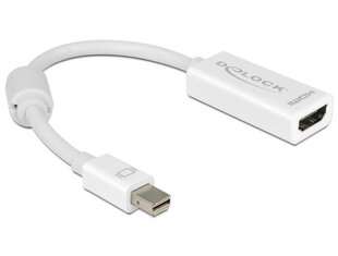 Delock Adapter mini Displayport 1.1 male > HDMI female 4K Passive белый цена и информация | Адаптеры и USB разветвители | 220.lv