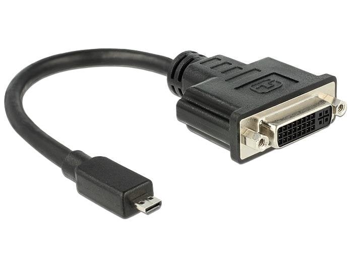 Delock 65563, Micro HDMI/DVI-D, 20 cm цена и информация | Kabeļi un vadi | 220.lv