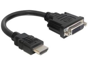 Delock adapter HDMI (M) - DVI-D (F) (24+1) cena un informācija | Adapteri un USB centrmezgli | 220.lv