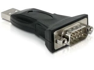 Delock adapter USB 2.0 > COM (DB9M) цена и информация | Адаптеры и USB разветвители | 220.lv