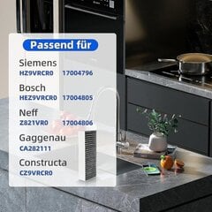 gab aktīvās ogles filtrs tvaika nosūcējam Siemens Hz9vrcr0 17004796 / Bosch Hez9vrcr0 17004805 / Neff Z821vr0 17004806, Gaggenau CA282111 cena un informācija | Virtuves komplekti | 220.lv