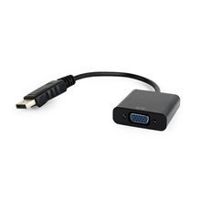 Interfeisa pāreja Gembird displayport 1.1-> VGA, uz kabeļa, melna cena un informācija | Adapteri un USB centrmezgli | 220.lv