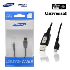 Samsung APCBU10BBECSTD Universāls USB 2.0 uz Micro USB Datu un uzlādes kabelis 0.75m (EU Blister) цена и информация | Кабели для телефонов | 220.lv