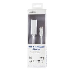 LOGILINK - USB-C to Gigabit Adapter cena un informācija | Adapteri un USB centrmezgli | 220.lv