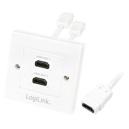 LOGILINK - Gniazdo 2xHDMI цена и информация | Adapteri un USB centrmezgli | 220.lv