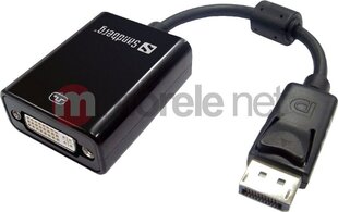 Sandberg Adapter DisplayPort>DVI cena un informācija | Gaming aksesuāri | 220.lv