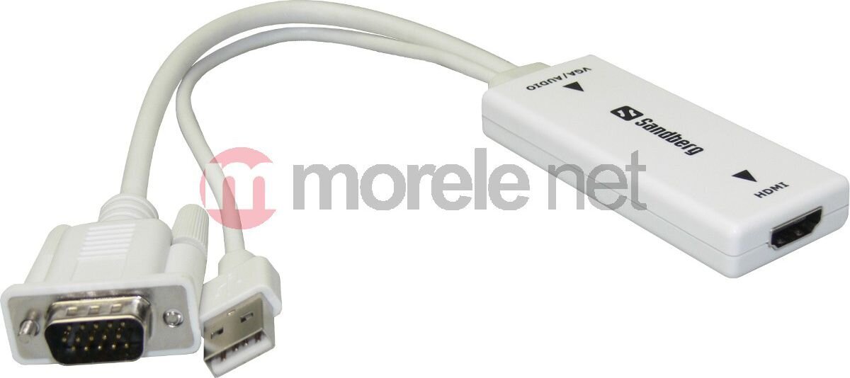 Sandberg VGA+Audio to HDMI Converter цена и информация | Gaming aksesuāri | 220.lv